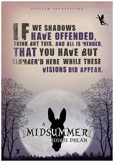 shakespeare quotes midsummer night's dream